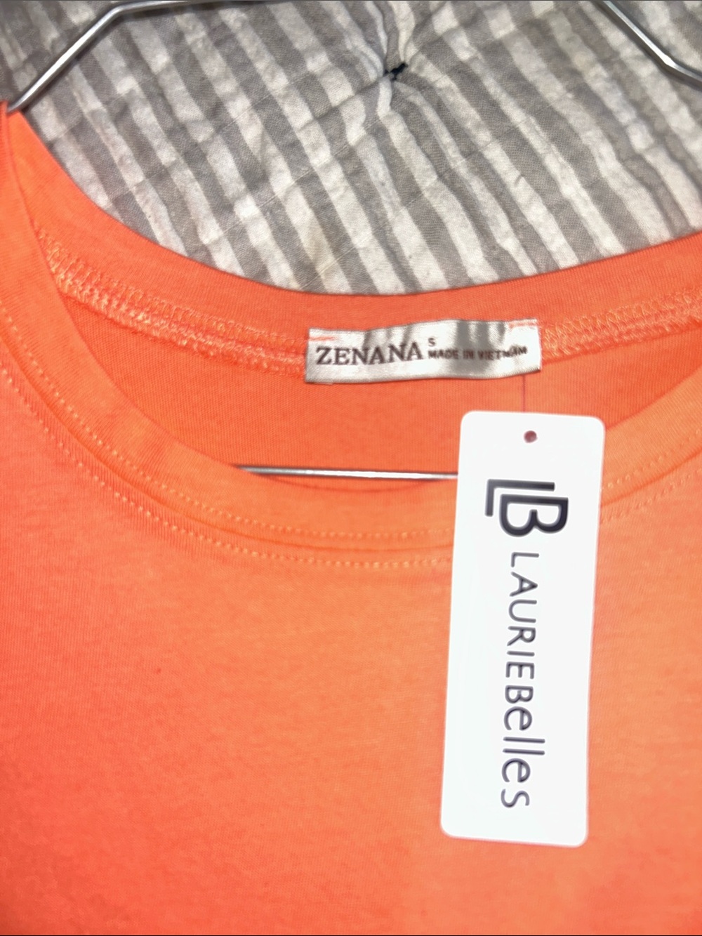 Zenana Outfitters Orange Short-Sleeve Crewneck Tee - Picture 2 of 3